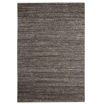 Vista Modern Plain Hand-Woven Ribbed Textured Wool Grey/Muted Ochre Rug-Melrose-Rug Love - The Most Loved Rug Store